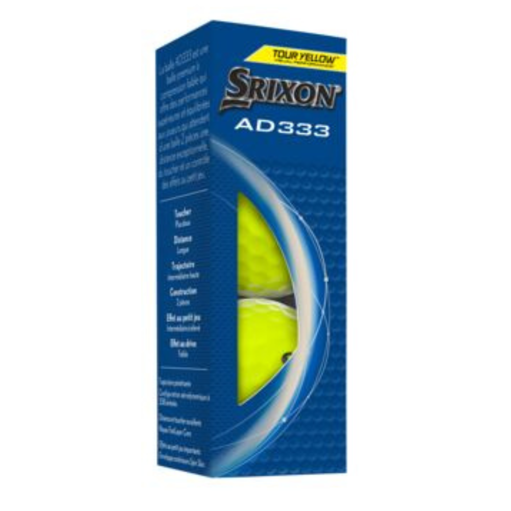 Srixon AD333 Golf Balls 2024 - Yellow   