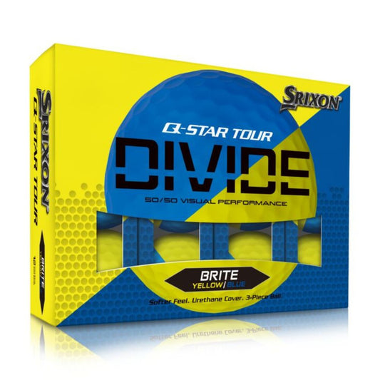 Srixon Q Star Tour Divide Golf Balls - Yellow Blue Yellow/Blue