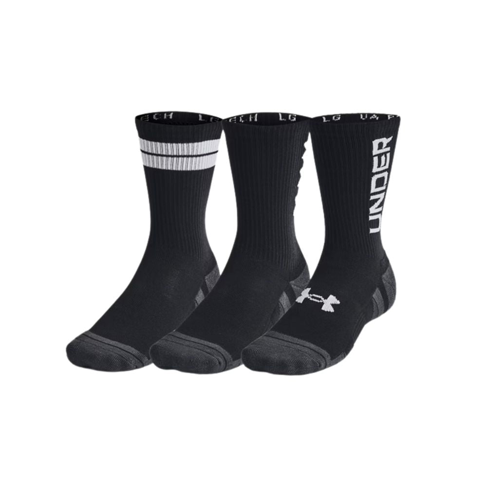 Under Armour Performance Tech Crew Socks - 3 Pack - 1379515-002