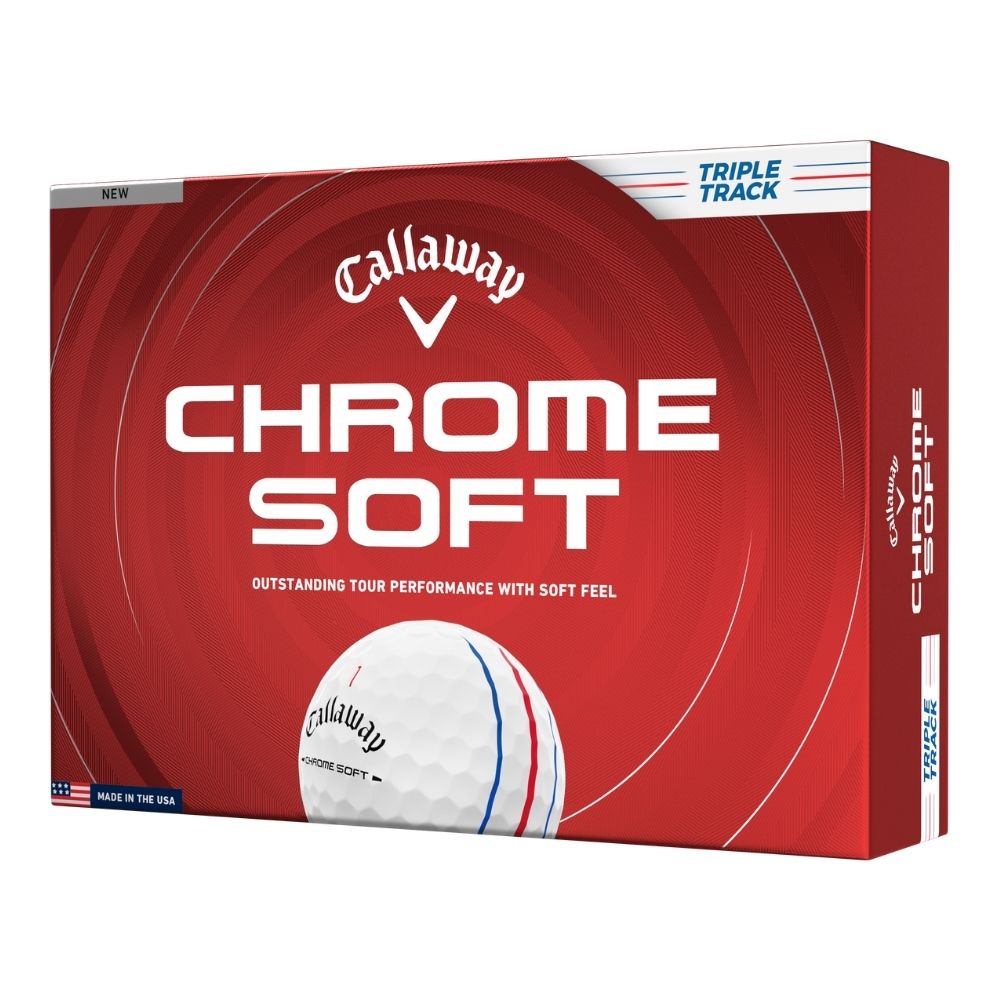 Callaway Chrome Soft Triple Track Golf Balls 2026 - White White