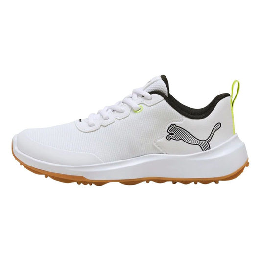 Puma Gruve Sport Junior Golf Shoes - 313012-02 PUMA White-PUMA Black-Yellow Alert 3