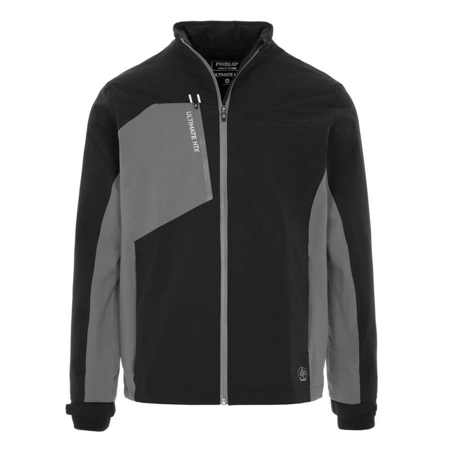 Proquip Golf Ultimate HTX Waterproof Jacket Black / Zinc Grey M 