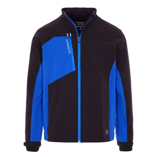 Proquip Golf Ultimate HTX Waterproof Jacket Black / Maritime Blue S 