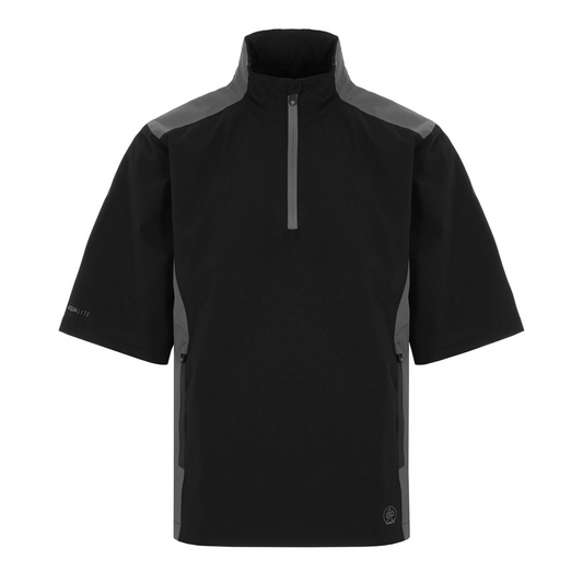 ProQuip Golf Aqualite 1/2 Sleeve Mens Waterproof Jacket Black/Grey M 