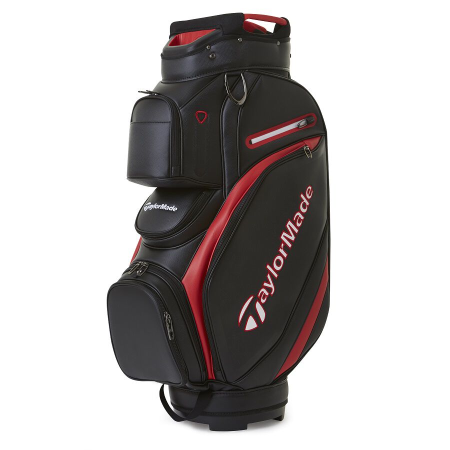 TaylorMade Golf 2023 Deluxe Cart Bag Black/Red  