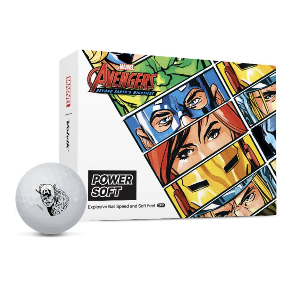 Volvik PowerSoft Marvel Avengers Golf Balls - Dozen