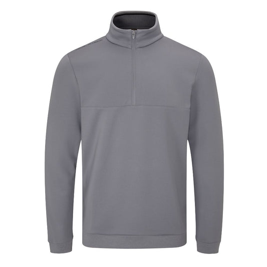 Oscar Jacobson Westland Mens 1/4 Zip Pullover Golf Top 2025 - Pewter Pewter M