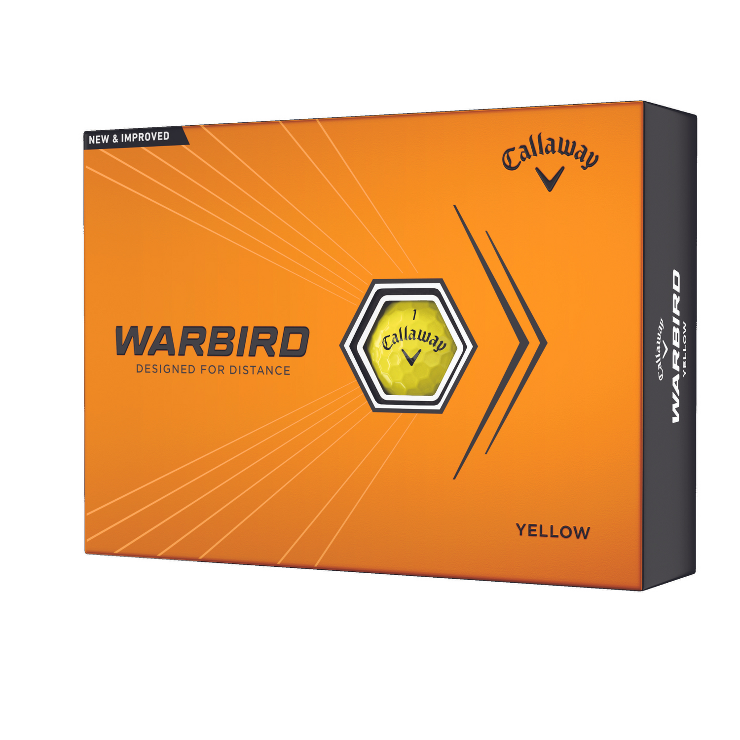 Callaway Golf Warbird Golf Balls 2023 Yellow  