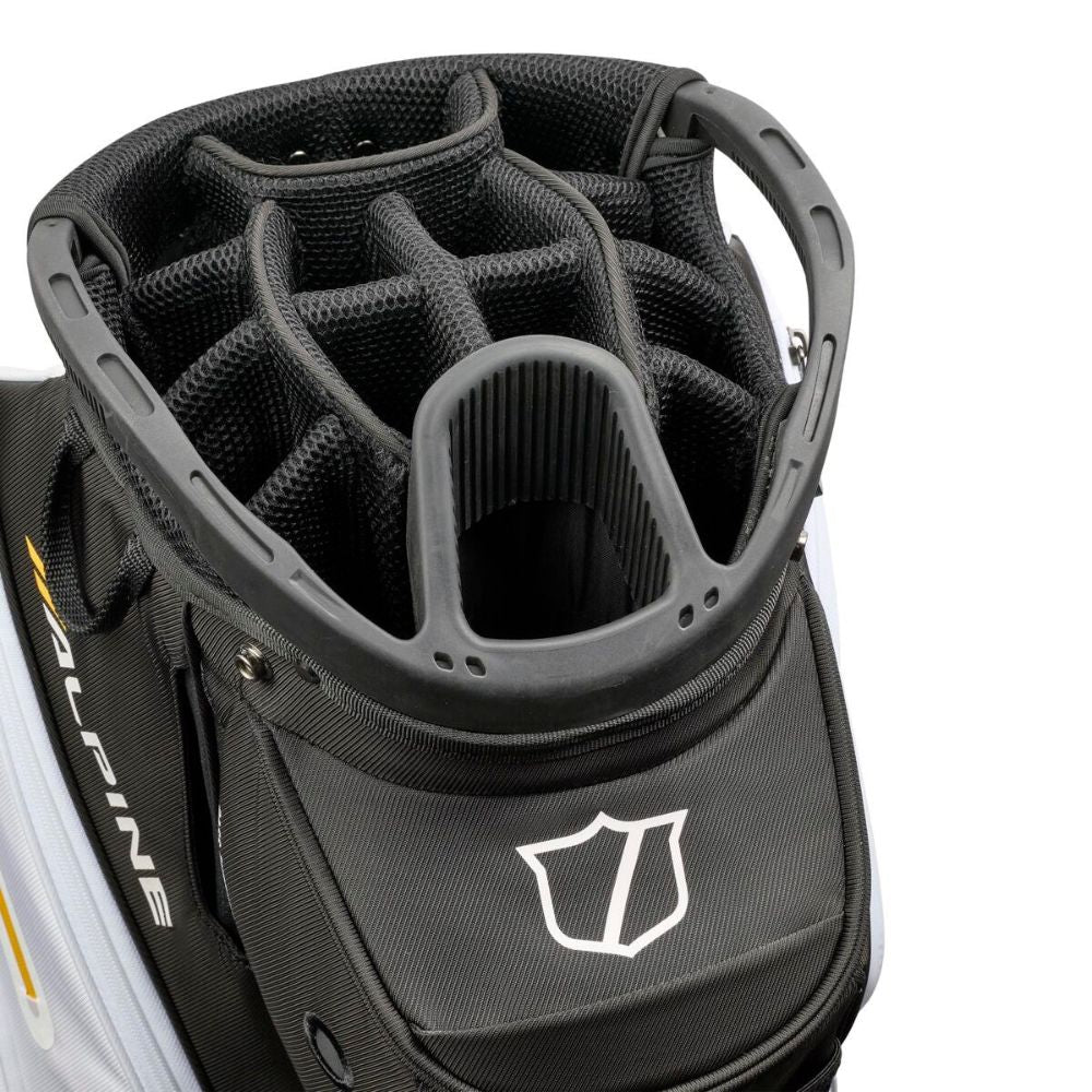 Wilson Golf Alpine Cart Bag 2026 - Black / White / Orange