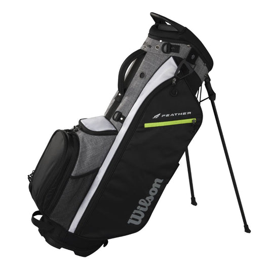 Wilson Feather Golf Stand Bag 2025 - Grey / White Grey / White