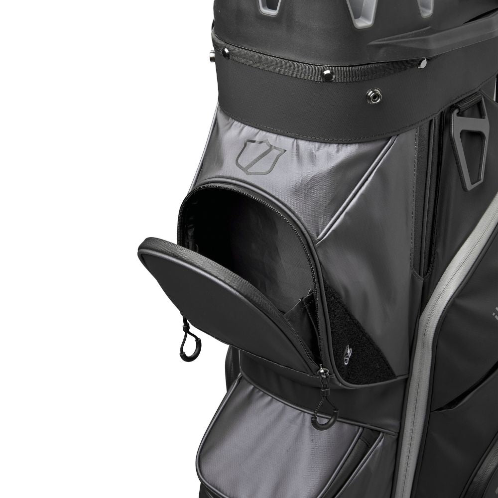 Wilson Golf I-Lock 4 Organiser Golf Cart Golf Bag 2025 - Black / Grey