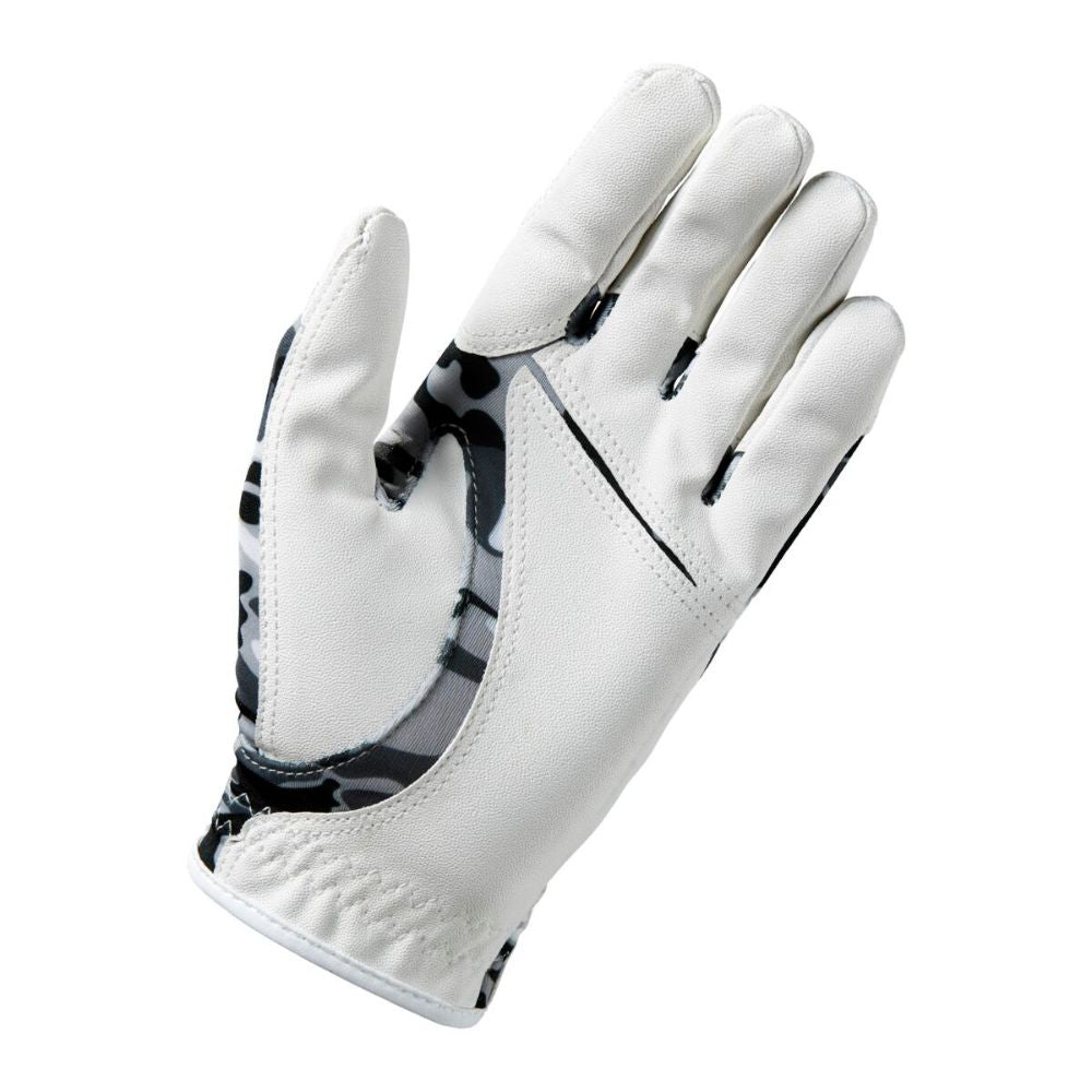 Wilson Golf Junior One Size Fits All Golf Glove - White / Black Camo