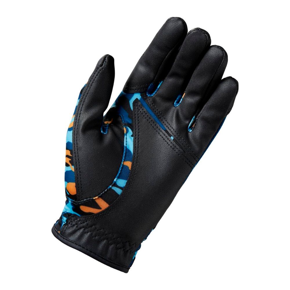 Wilson Golf Junior One Size Fits All Golf Glove - Black / Orange Camo