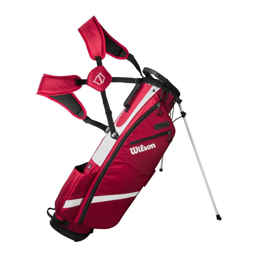 Wilson Quiver Lightweight Golf Stand Bag - Red / White / Black