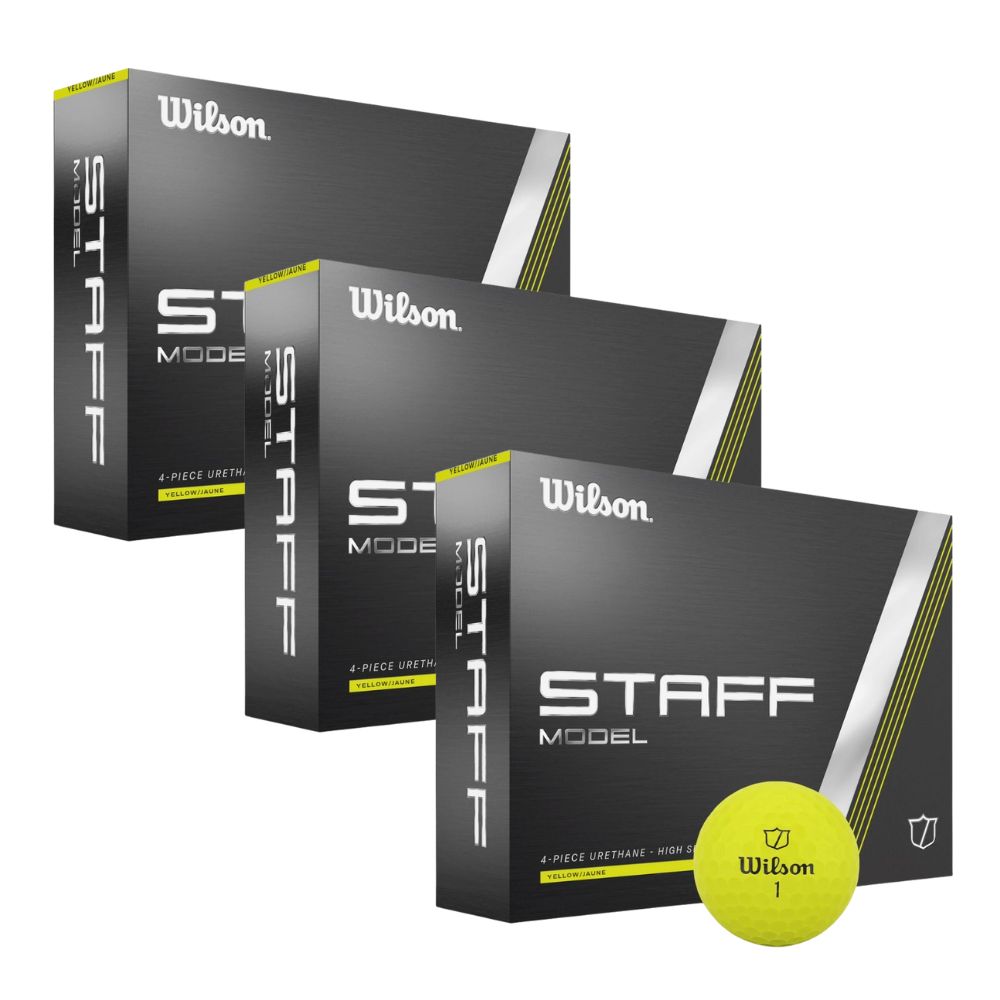 Wilson Staff Model Golf Balls - Yellow - 3 For 2 Offer Yellow