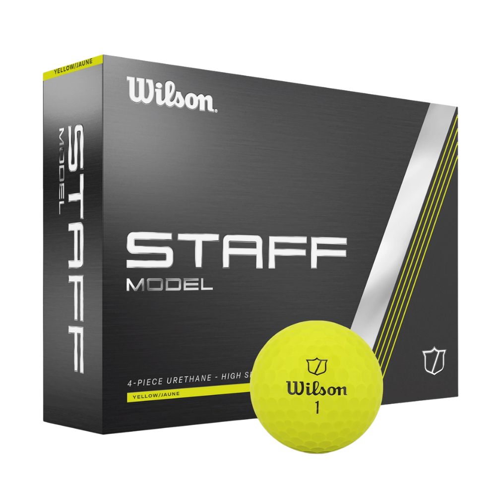 Wilson Staff Model Golf Balls - Yellow - 3 For 2 Offer