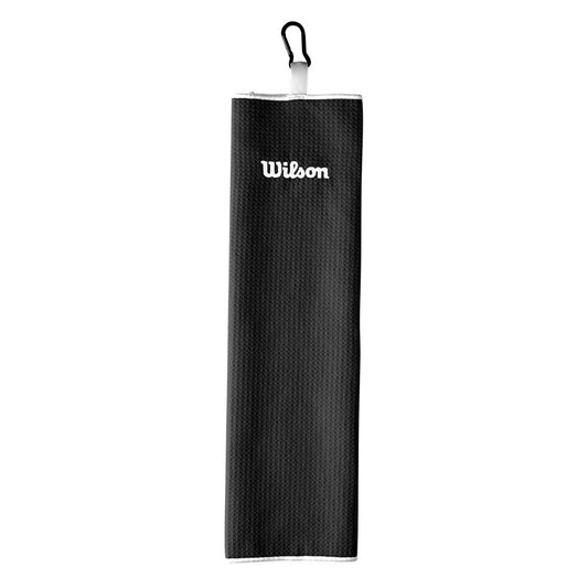Wilson Tri Fold Golf Towel 2025 - Black Black