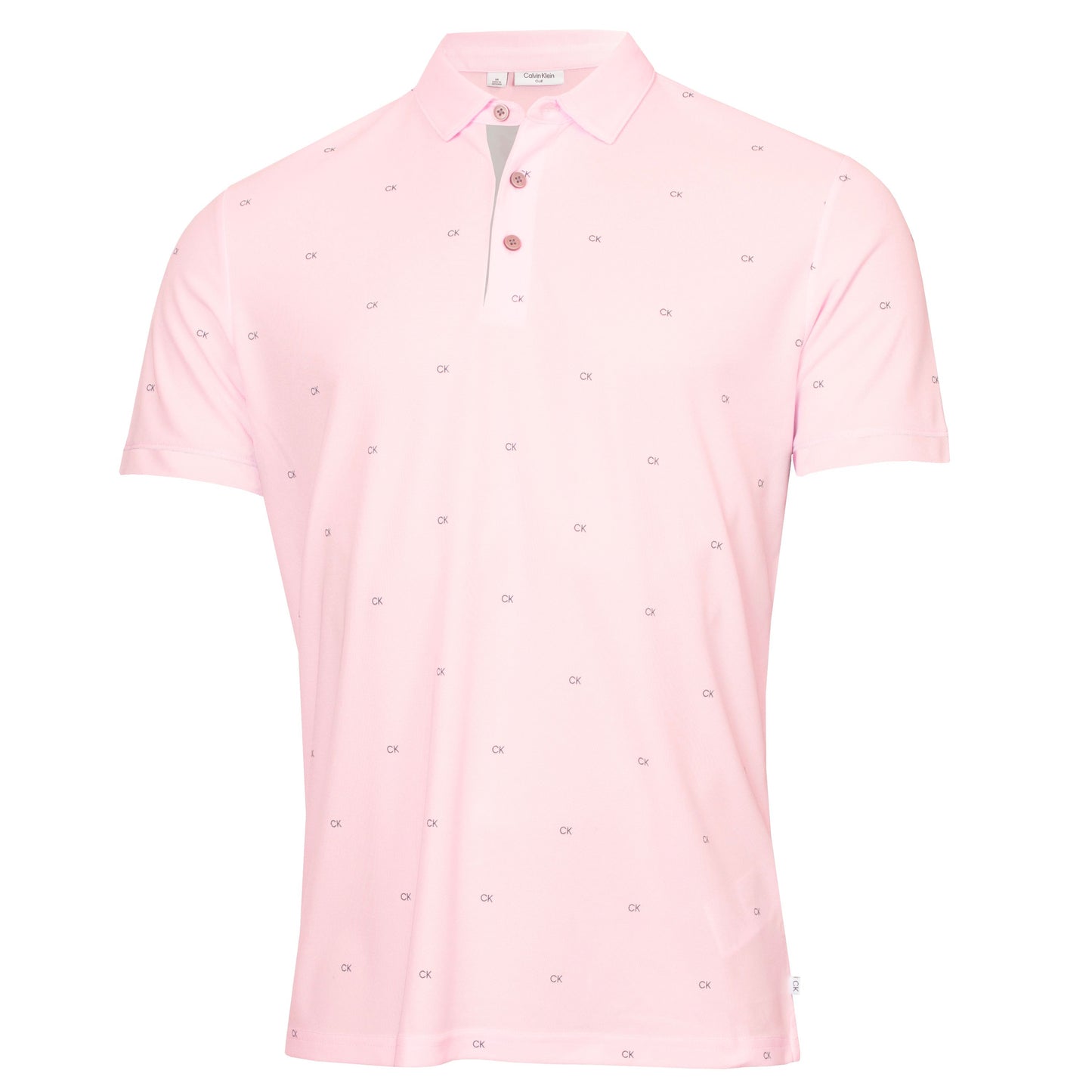 Calvin Klein Golf Monogram Polo Shirt CKMS24882 Pink Pink M 