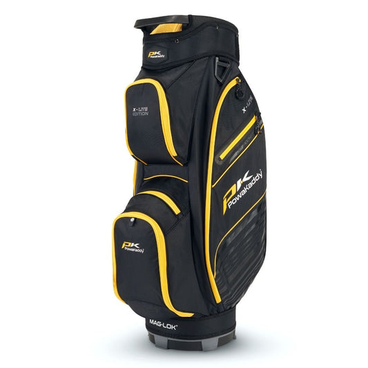 Powakaddy X-Lite Golf Cart Bag 2024 - Black Yellow Trim Black / Yellow  