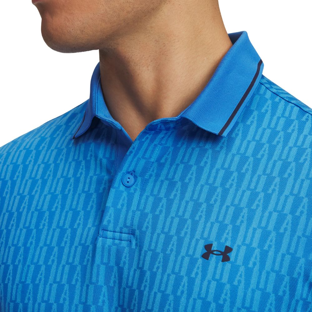 Under Armour Drive Sport Jacquard Mens Golf Polo 2025 - 6003720 402