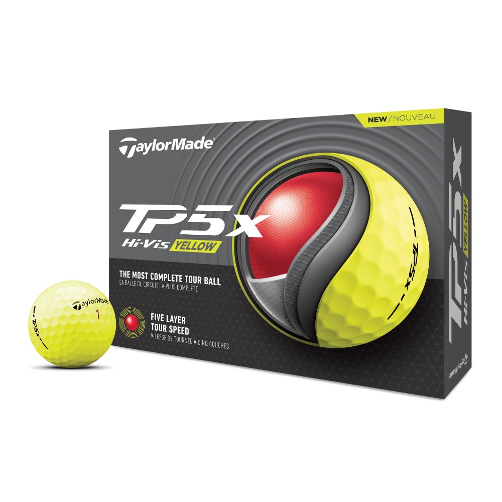 TaylorMade TP5x Golf Balls Yellow