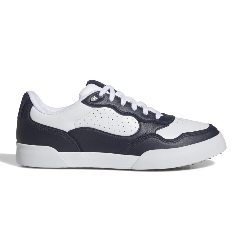 adidas Retrocross Mens Spikeless Golf Shoes 2025 IH9977 White / Navy / Gum Size 8