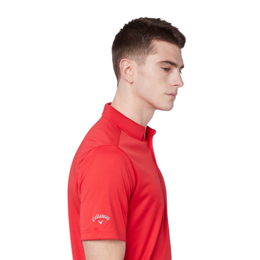 Callaway Golf Tournament Polo Shirt CGKFB0W3 - True Red   
