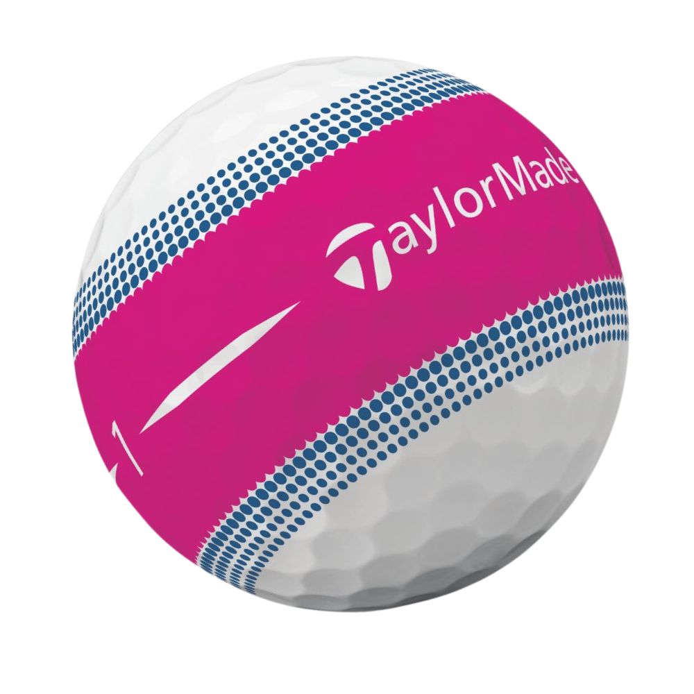TaylorMade Tour Response Stripe Golf Ball (1 Ball) Pink  