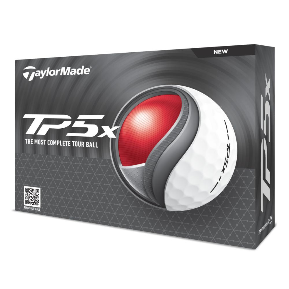 TaylorMade TP5x Golf Balls 2024 - White White  