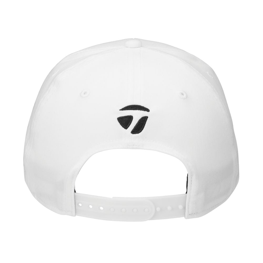 TaylorMade Golf Flat Bill Snapback Cap - White