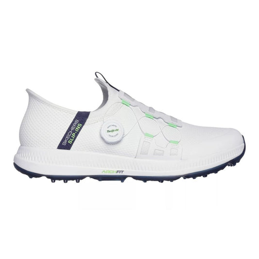 Skechers Go Golf Elite 5 Slip In Spikeless Golf Shoes 214066 White Navy + Free Gift White / Navy 8 
