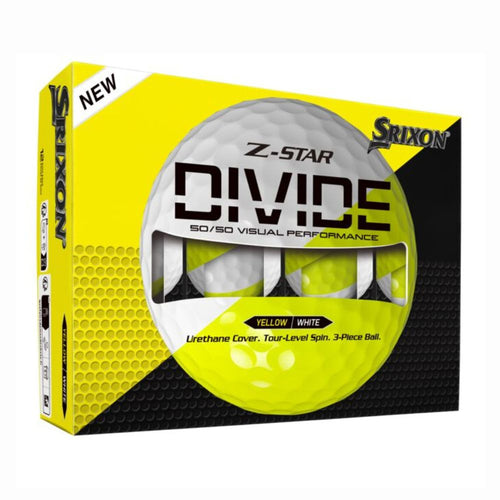 Srixon Z-Star Gen 9 Divide Golf Balls 2025 - White / Yellow White / Yellow