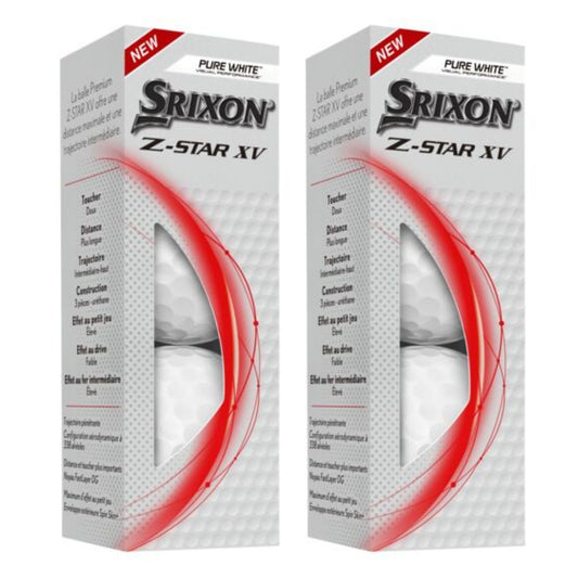 Srixon Z-Star XV 8th Gen Balls White - 6 Pack   