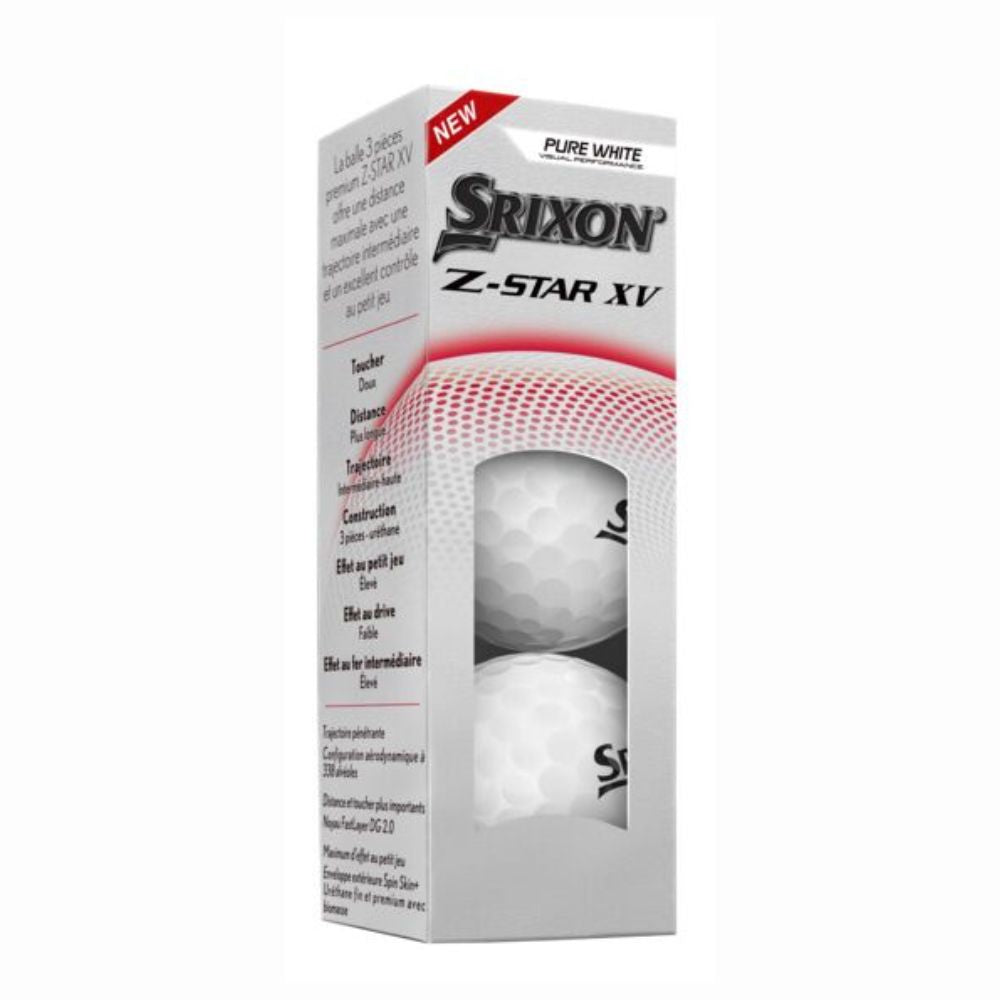 Srixon Z-Star XV Gen 9 Golf Balls 2025 - White