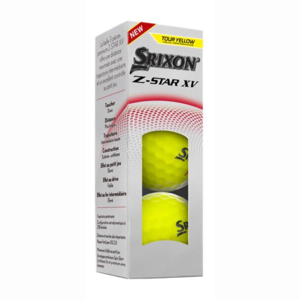 Srixon Z-Star XV Gen 9 Golf Balls 2025 - Tour Yellow