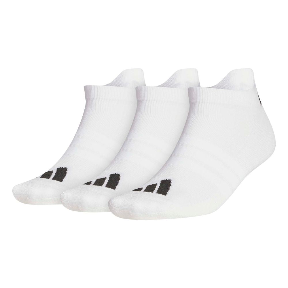 adidas Ankle Golf Socks 2026 - 3 Pack - KC4550 White 8.5-11.5