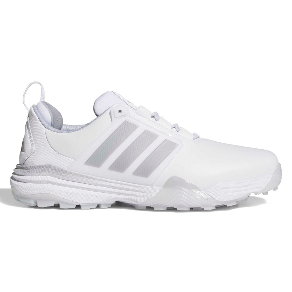 adidas Adipower Men's Spikeless Golf Shoes 2026 - JP8393 White / Silver Metallic / Halo Silver 7