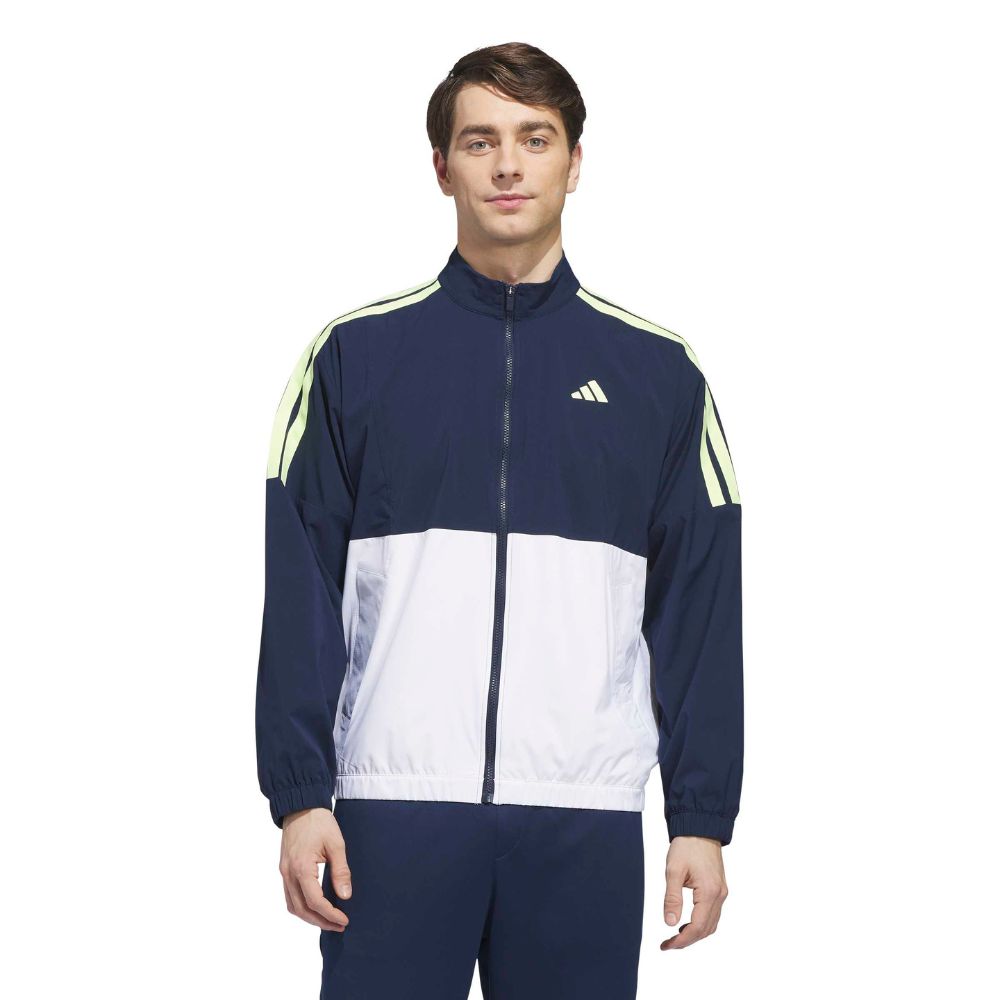 adidas Beyond Twistweave Men's Full Zip Windbreaker Golf Top 2026 - KG9102