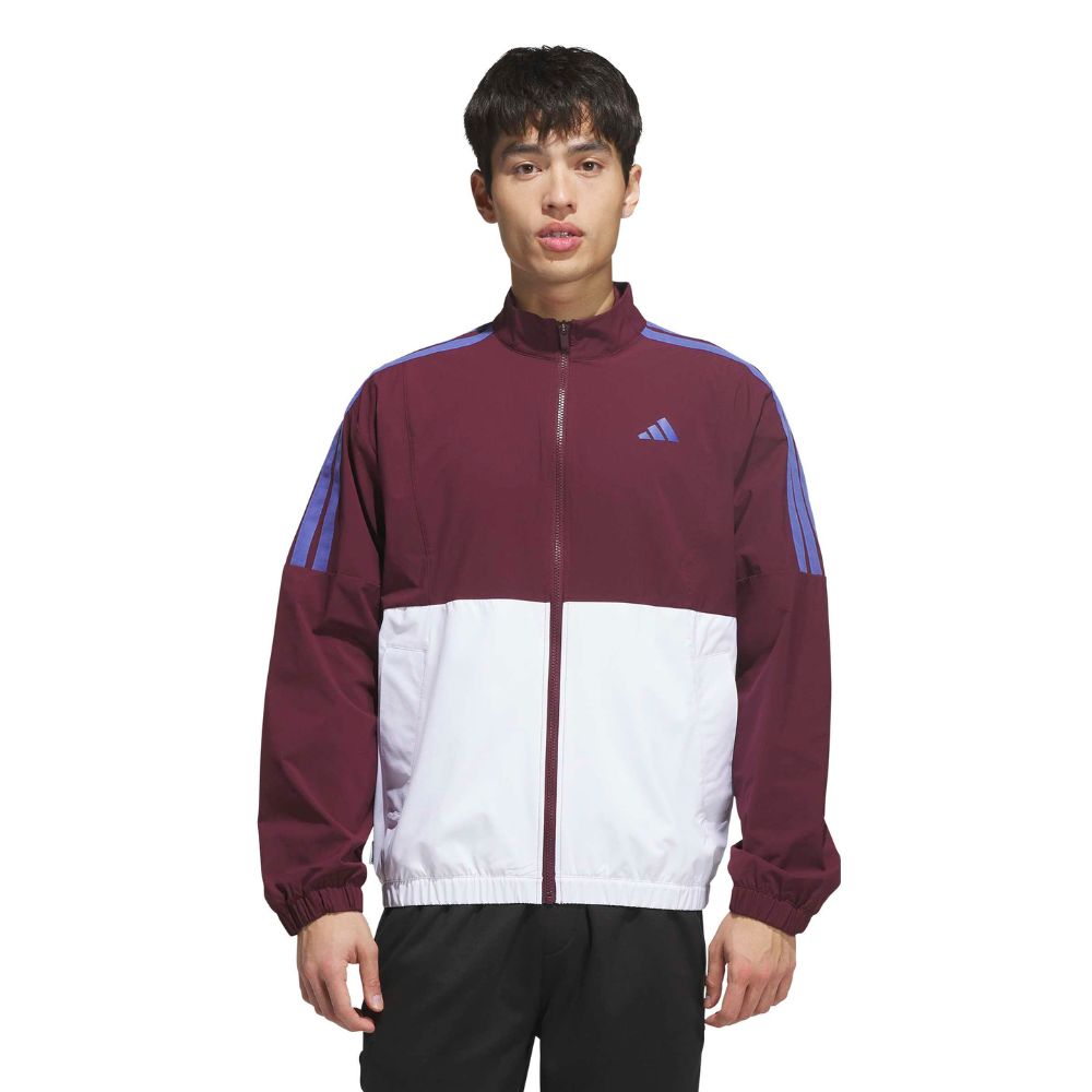 adidas Beyond Twistweave Men's Full Zip Windbreaker Golf Top 2026 - KV3862