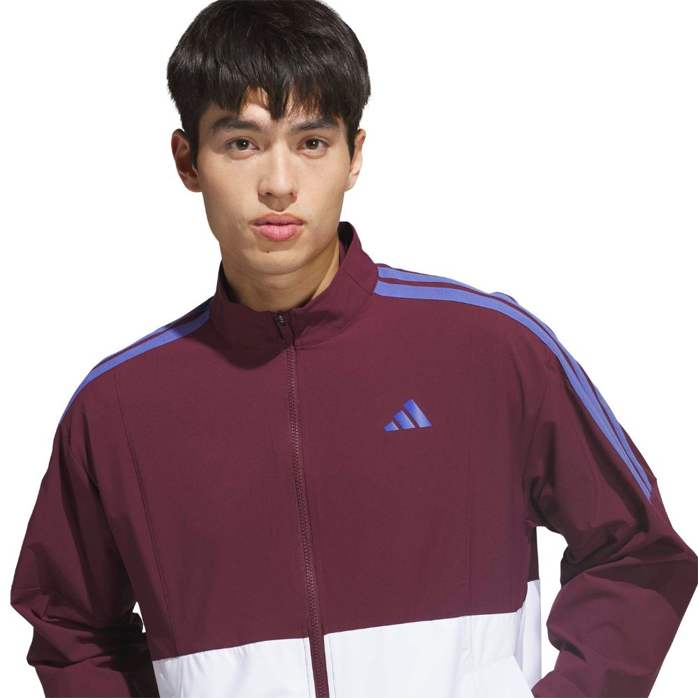 adidas Beyond Twistweave Men's Full Zip Windbreaker Golf Top 2026 - KV3862