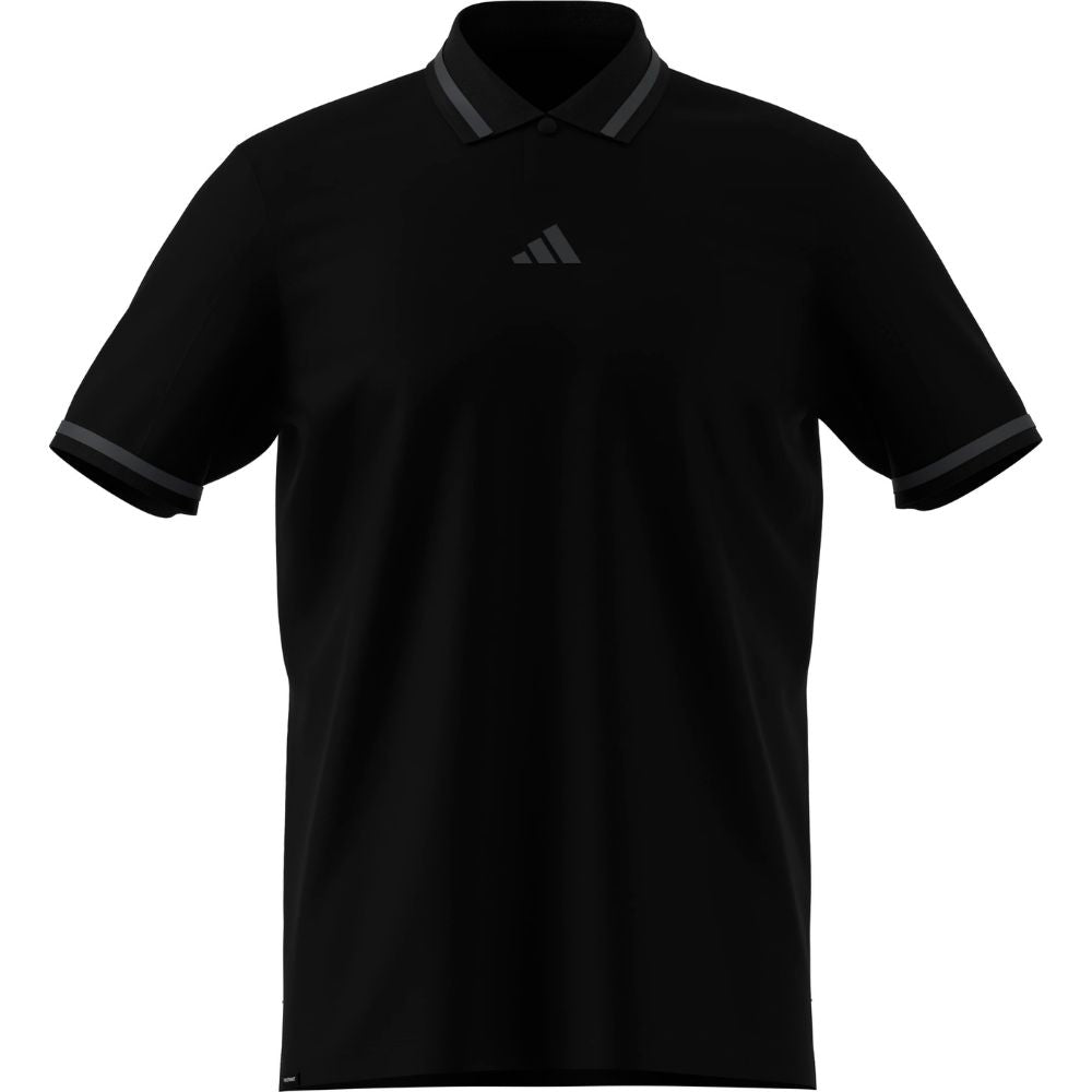 adidas Beyond Vent Twist Knit Men's Golf Polo 2026 - JY5423 Black / Black M