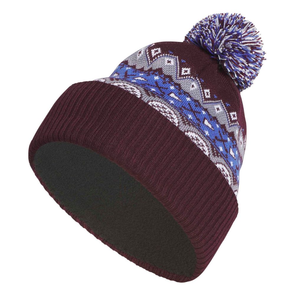 adidas ClimaWarm Men's Golf Pom Beanie 2026 - KG7067 Maroon