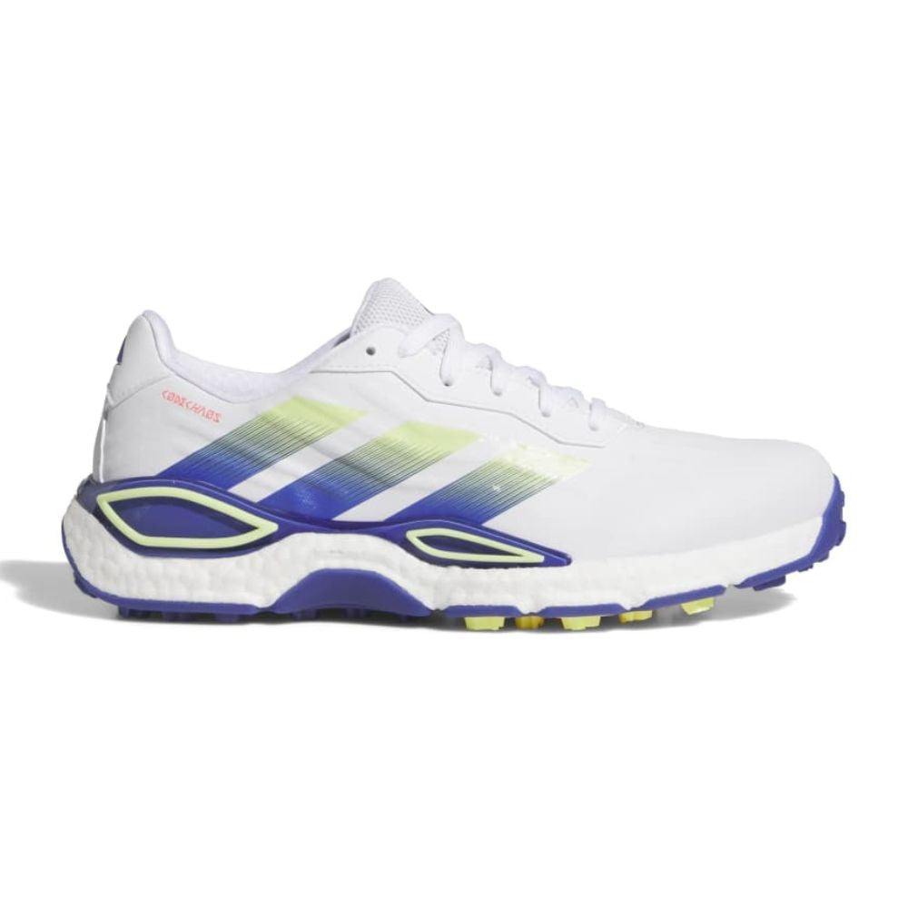 adidas CodeChaos 27 Men's Spikeless Golf Shoes 2026 - KI5735 White / Dual Indigo / Frozen Lemon 7