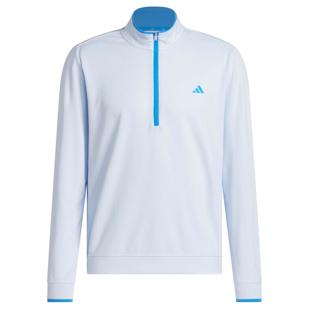 adidas Core Lightweight 1/4 Zip Men's Golf Pullover Top 2026 - KC4034 Crystal Sky M