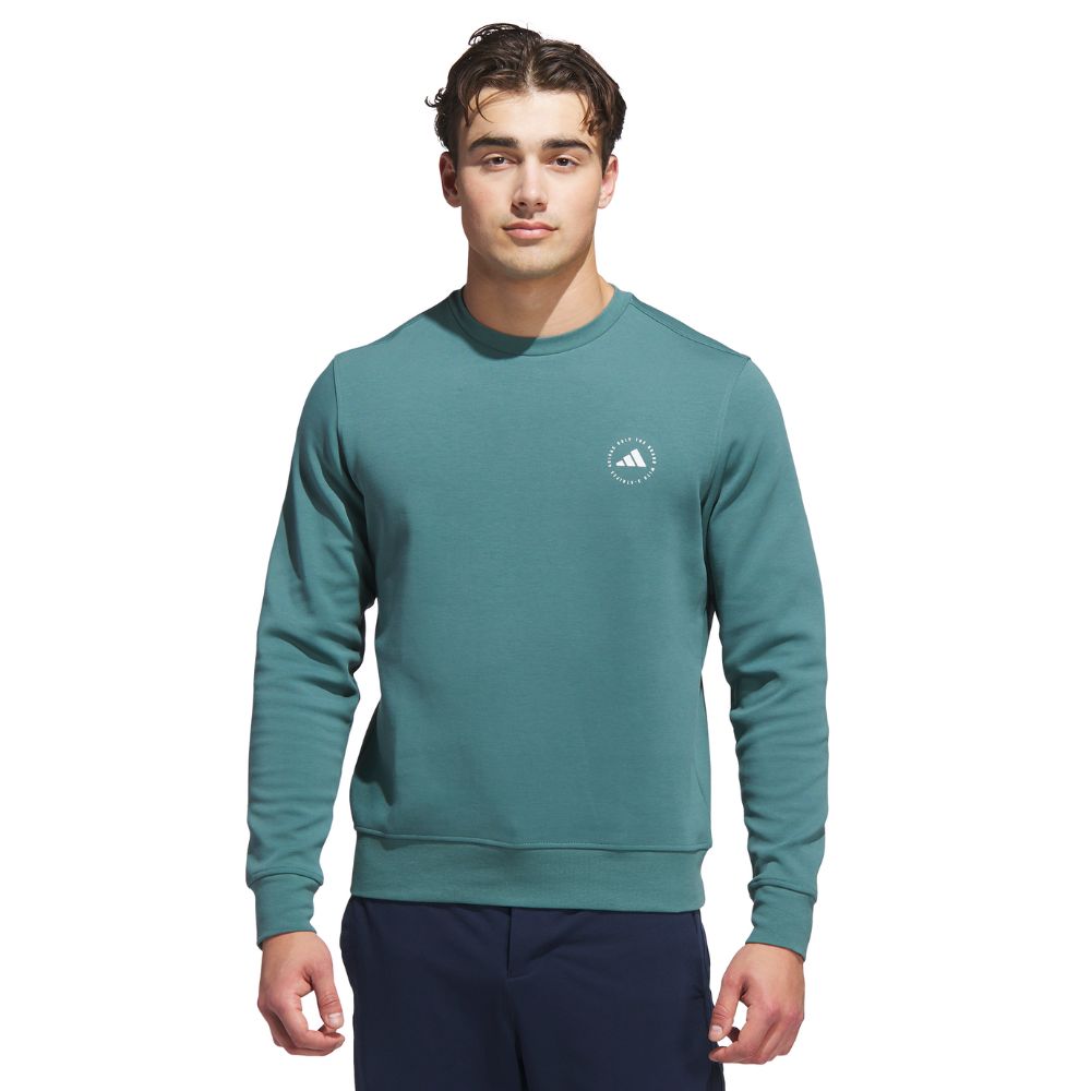 adidas Crew Neck Mens Golf Pullover Top 2025 - JX7232