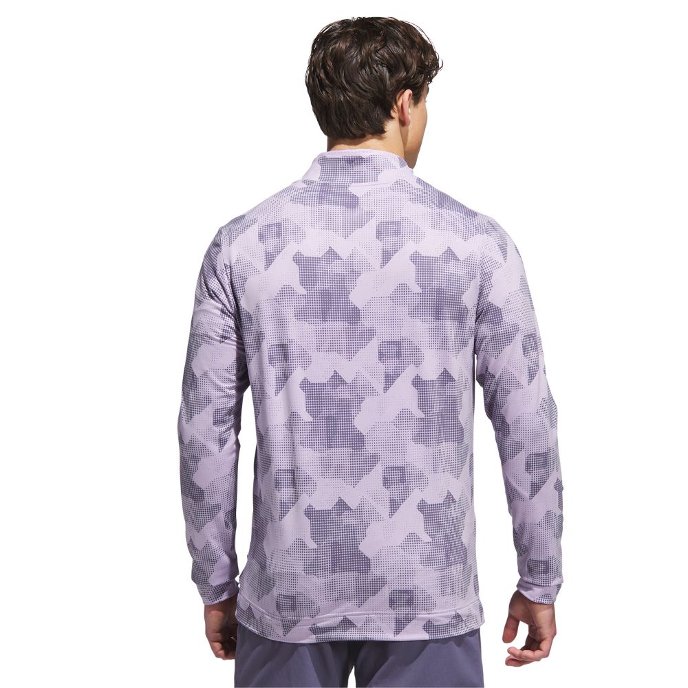 adidas Go-To Print 1/4 Zip Mens Golf Top 2025 - JY1949