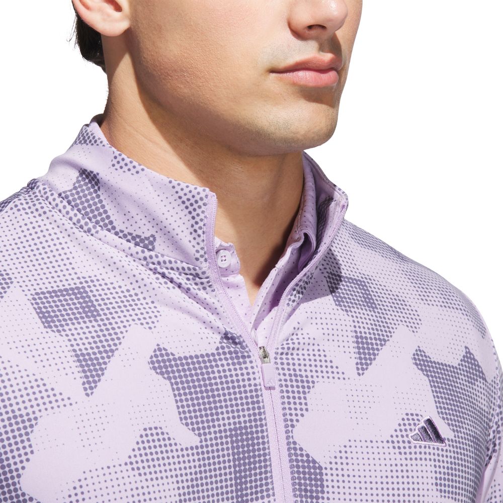 adidas Go-To Print 1/4 Zip Mens Golf Top 2025 - JY1949