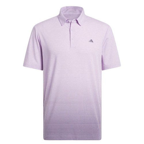 adidas Go-To Rise Print Golf Polo Shirt 2025 - KA7922 Powder Plum M