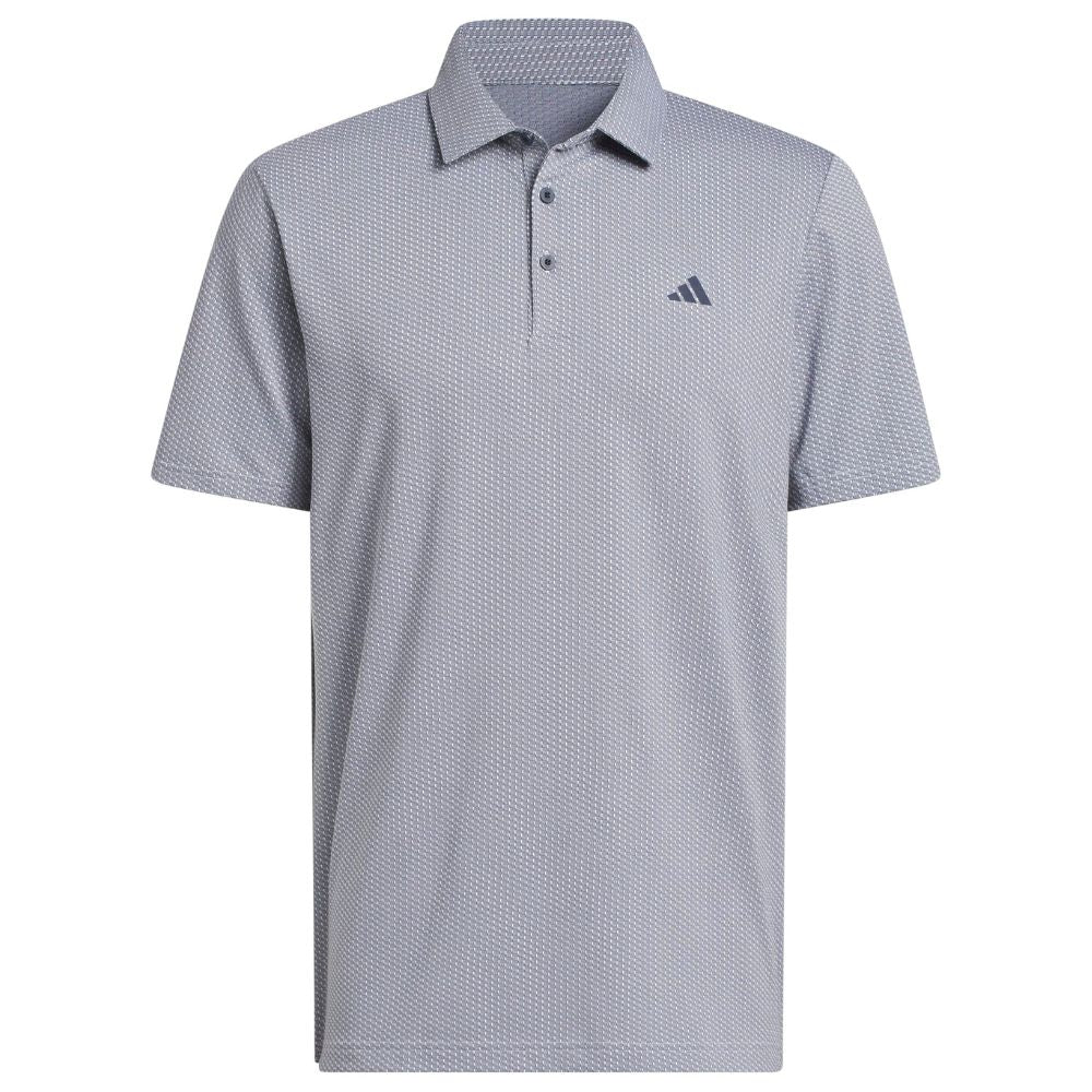 adidas Performance Textured Men's Golf Polo 2026 - JY5470 White / Collegiate Navy M