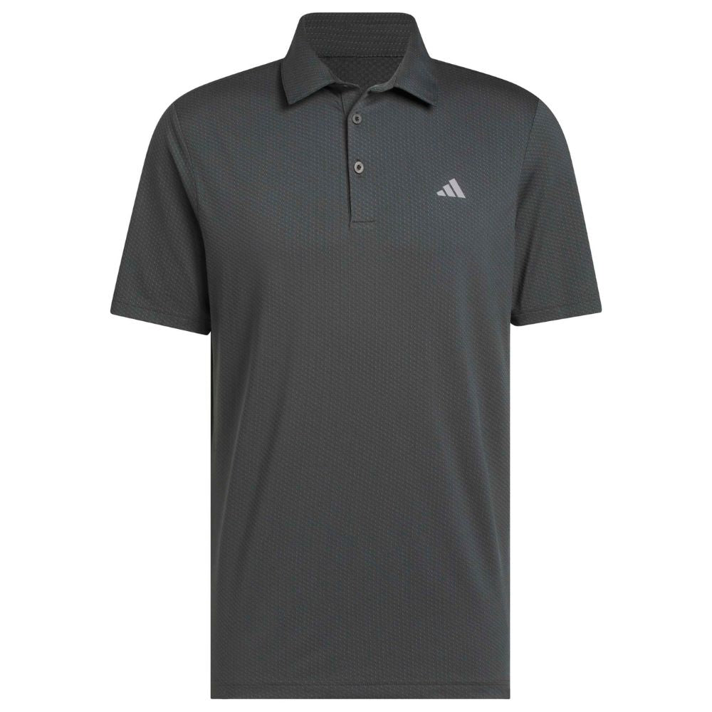 adidas Performance Textured Men's Golf Polo 2026 - KC1118 Carbon / Black M